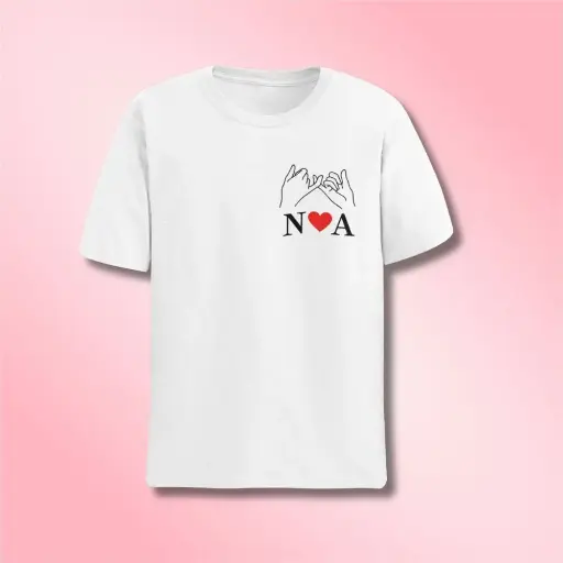 Unisex White Graphic T-Shirt