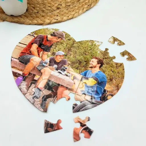 Heart-shaped Photo Puzzle